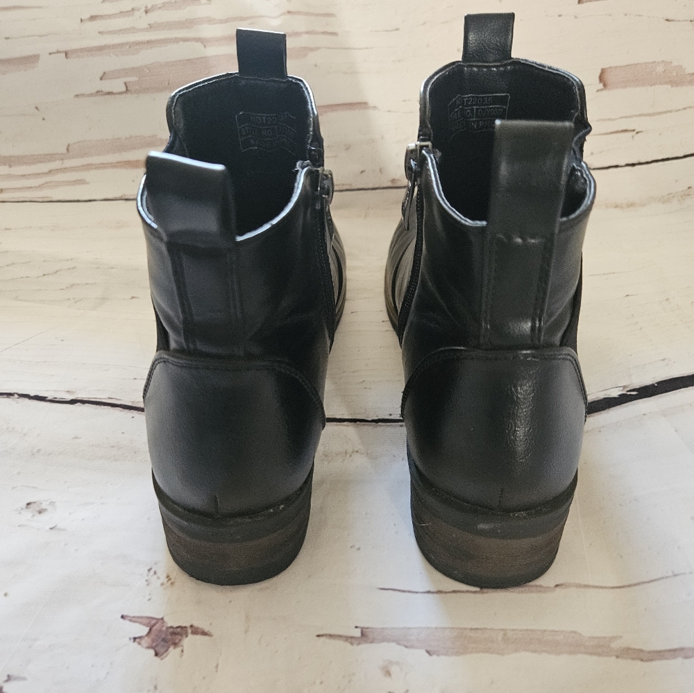 Jeossy Women's Black Milan Ankle boots Size 8 - Picture 7 of 11